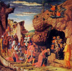 Mantegna: Trittico agli Uffizi - Adorazione dei Magi